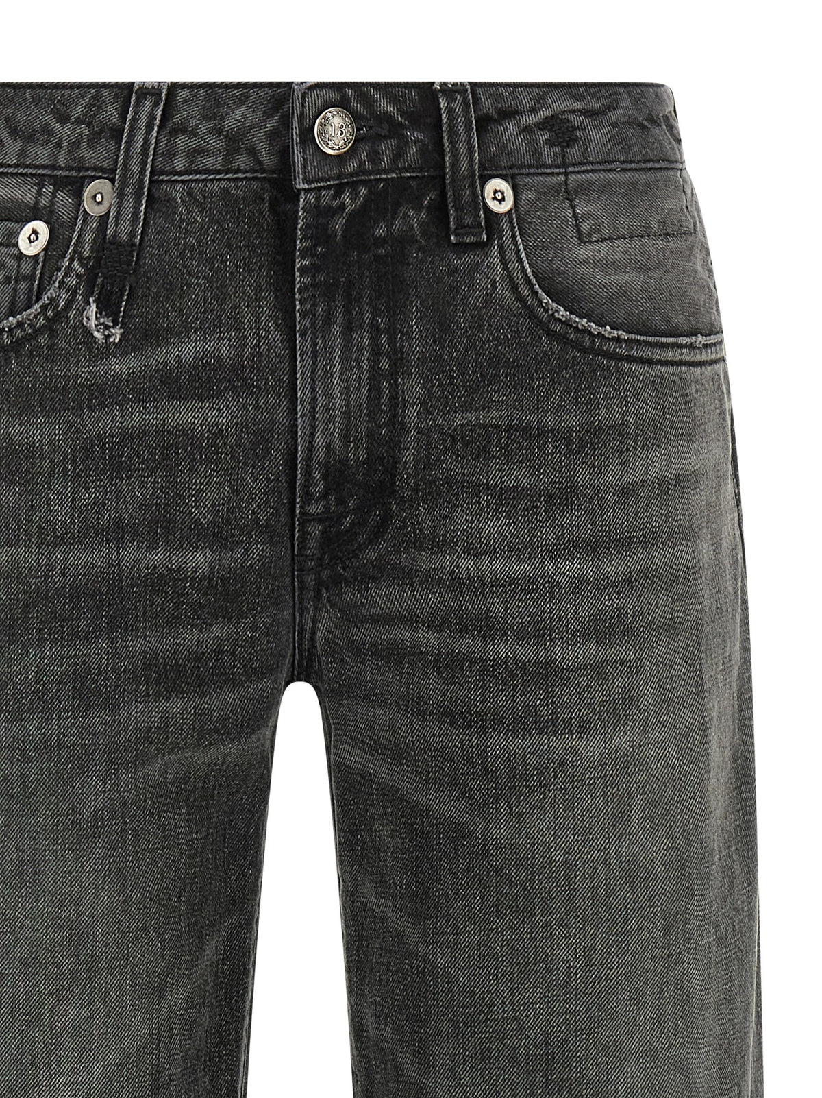 Jeans R13 coupe droite en coton gris