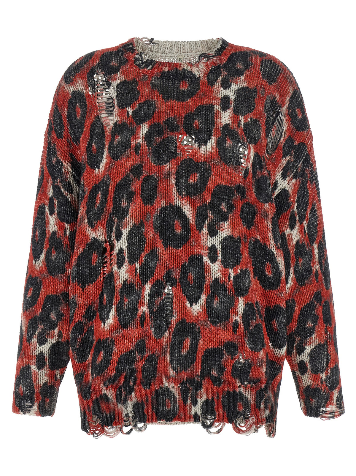Cardigan R13 en coton multicolore