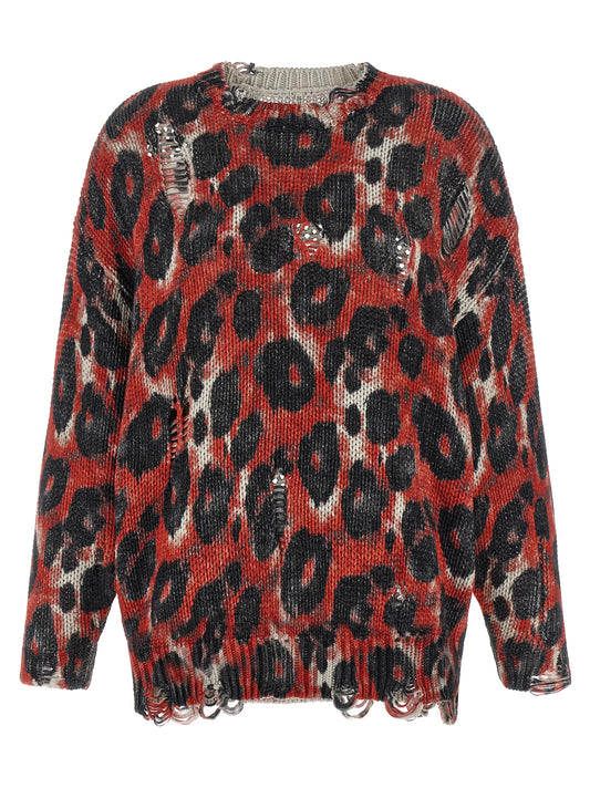 Cardigan R13 en coton multicolore