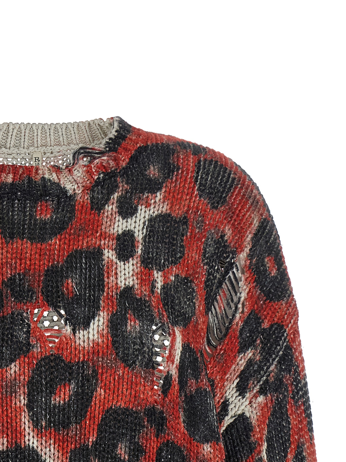 Cardigan R13 en coton multicolore