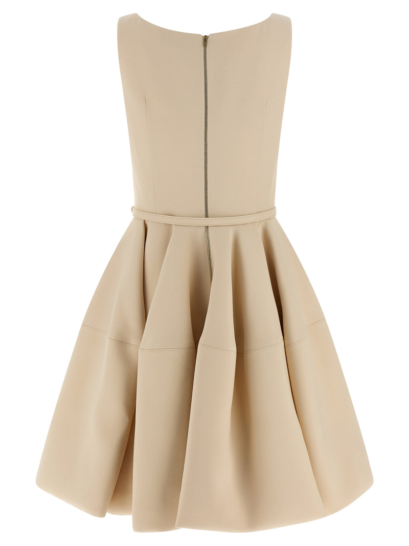Robe courte en laine multicolore Fendi