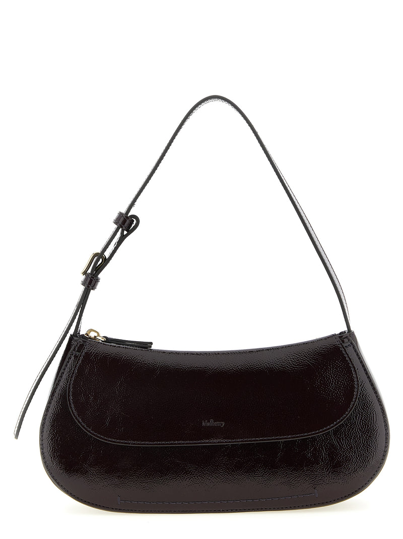 Sac à épaule Mulberry Clovelly en cuir de veau violet
