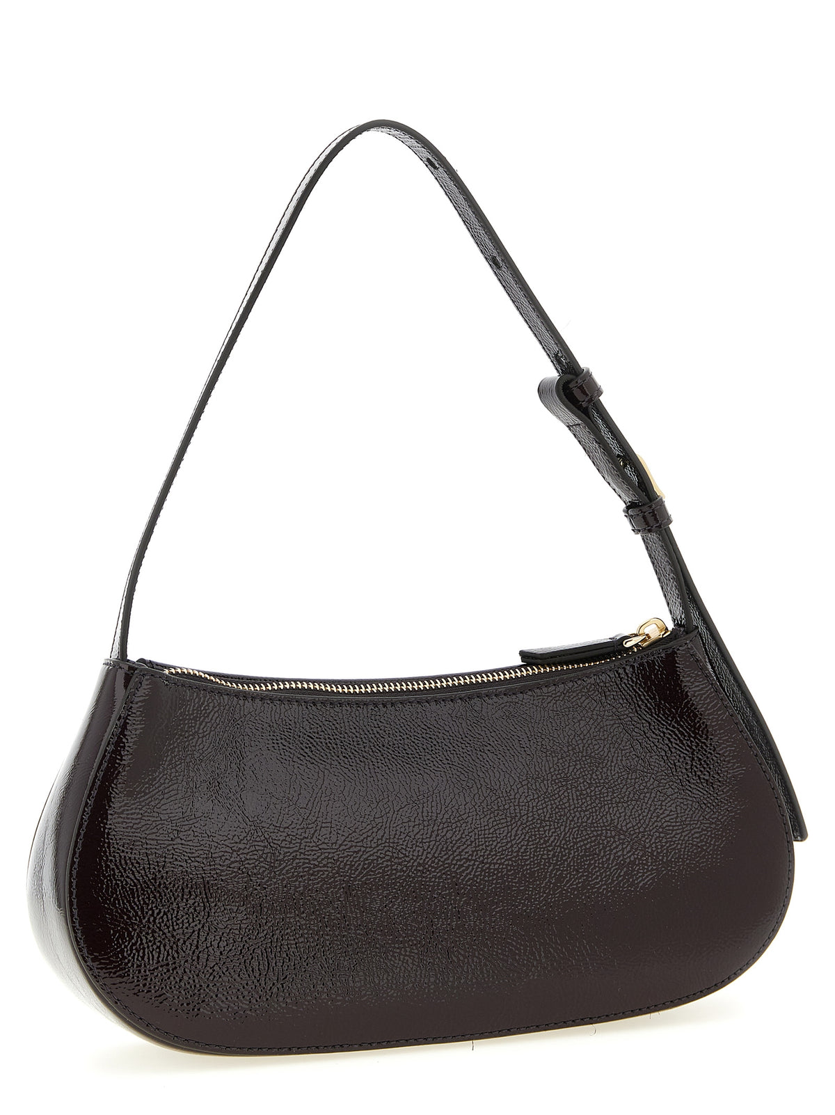 Mulberry Clovelly Purple Calfskin Shoulder Bag