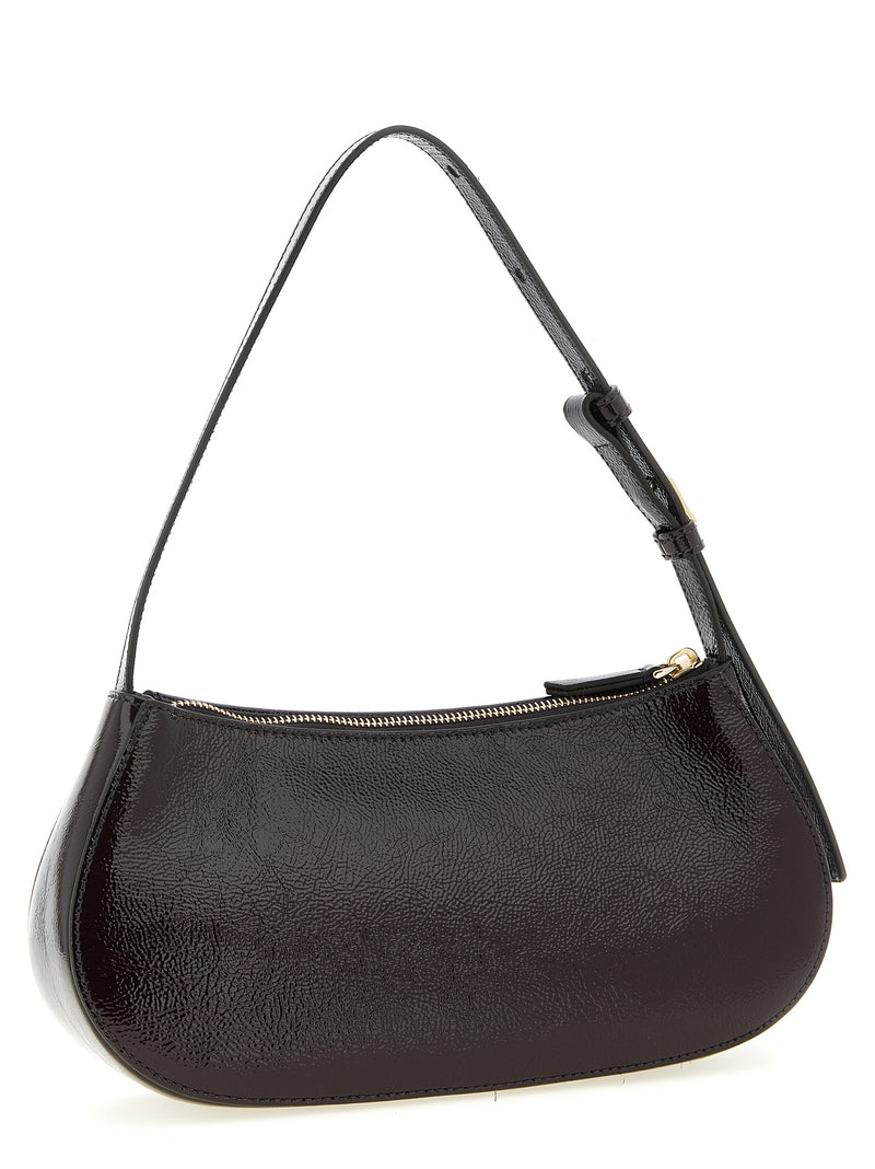 Sac à épaule Mulberry Clovelly en cuir de veau violet