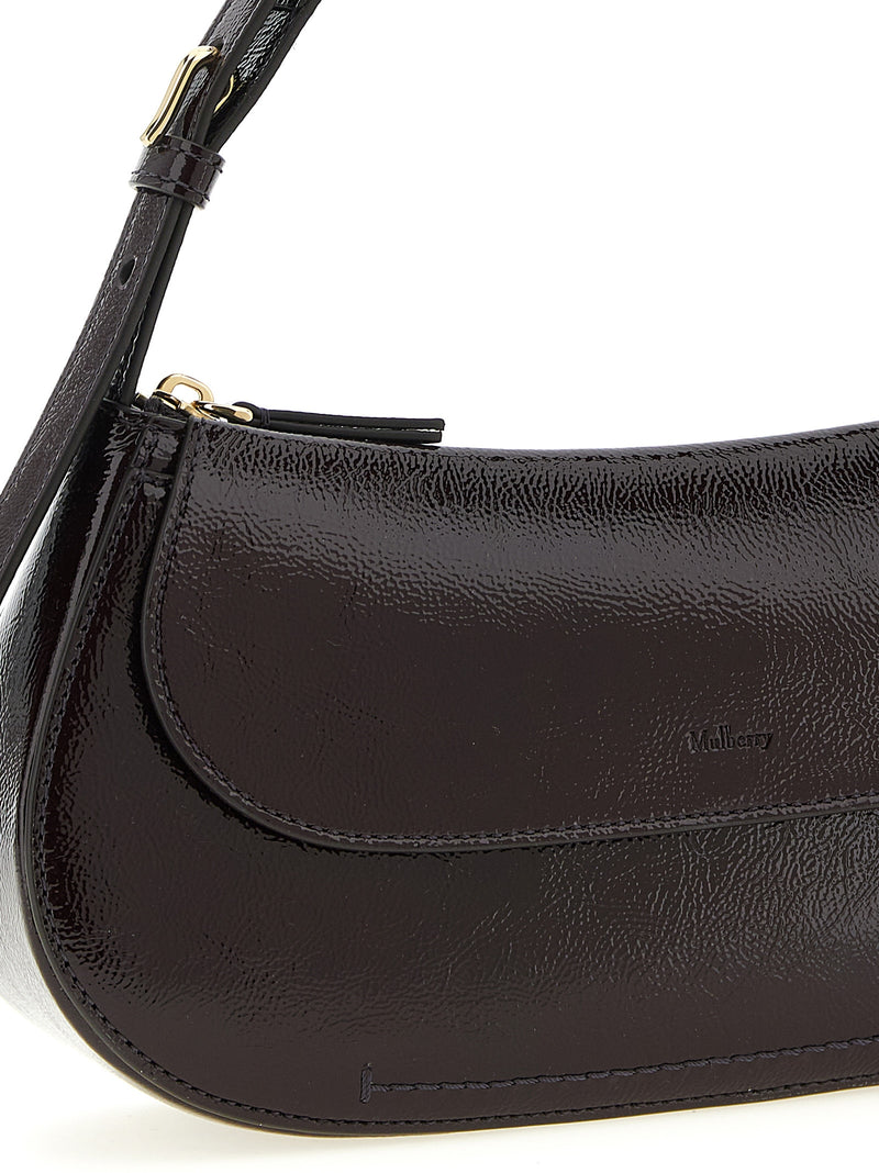 Sac à épaule Mulberry Clovelly en cuir de veau violet
