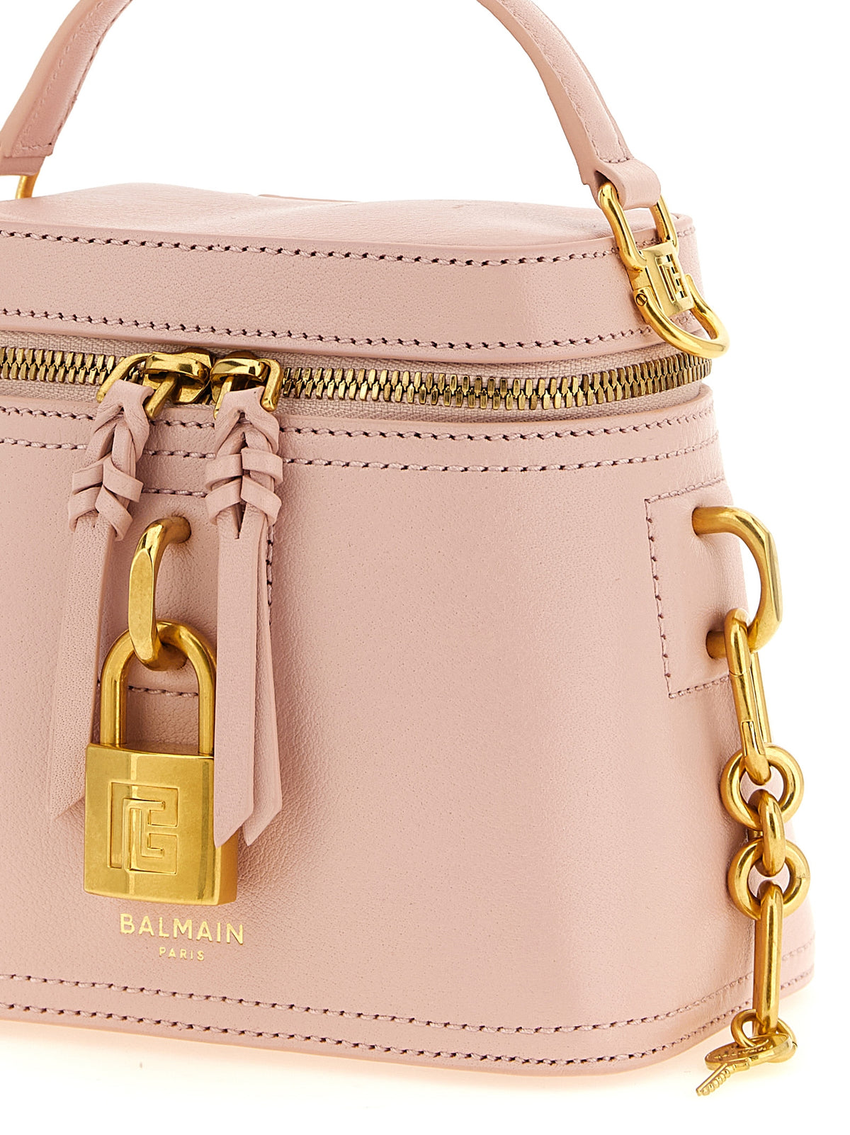 Sac à main Balmain en cuir de veau multicolore