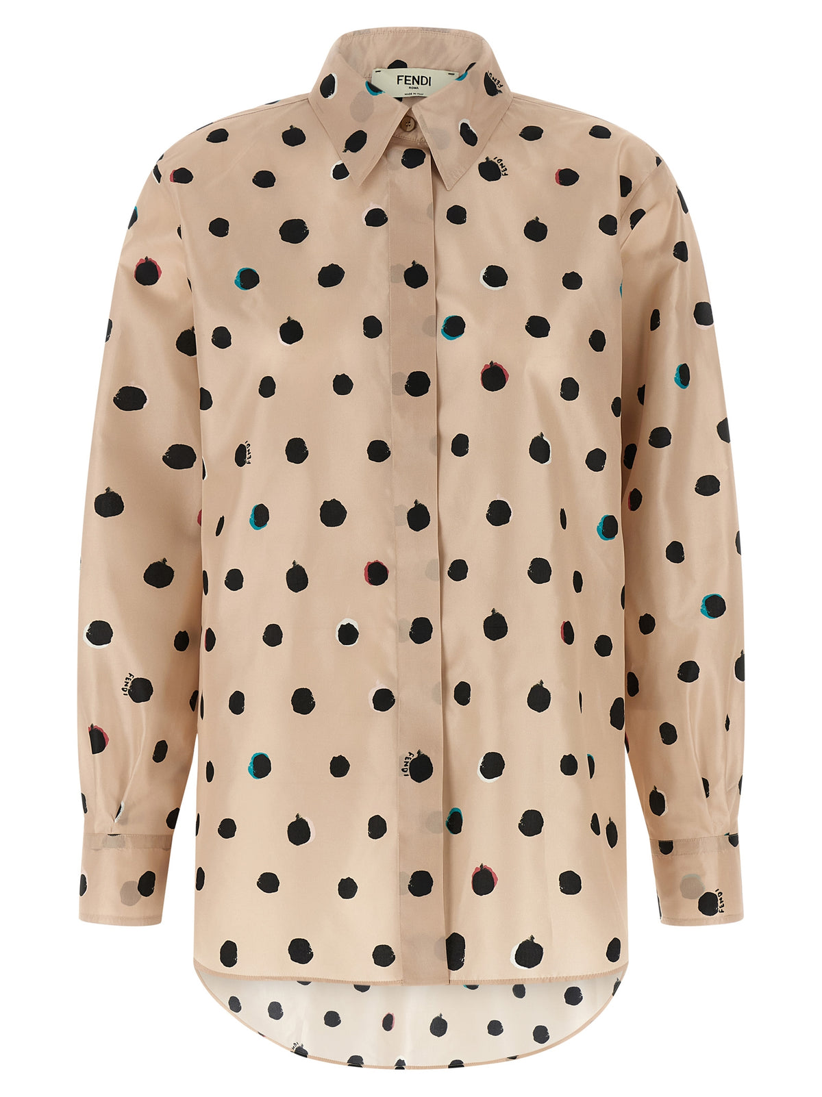 Chemisier Fendi en soie multicolore