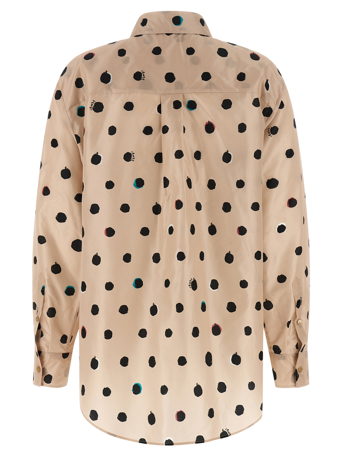 Chemisier Fendi en soie multicolore