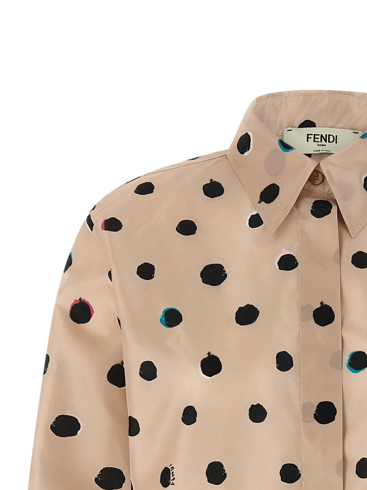Chemisier Fendi en soie multicolore