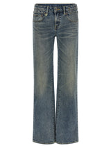 Jean évasé en coton bleu R13