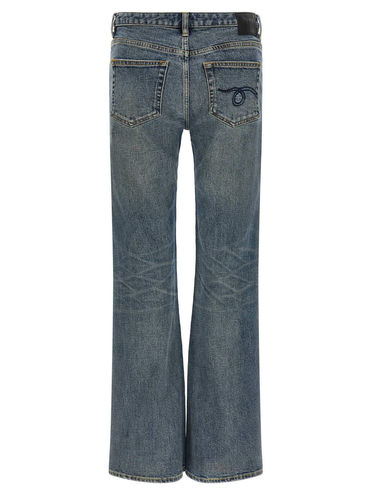 Jean évasé en coton bleu R13