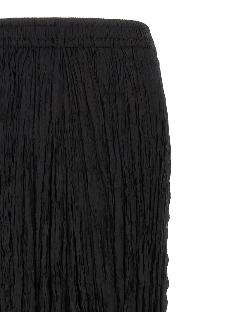 P.A.R.O.S.H. Black Silk Mini Skirt - Sophisticated Elegance