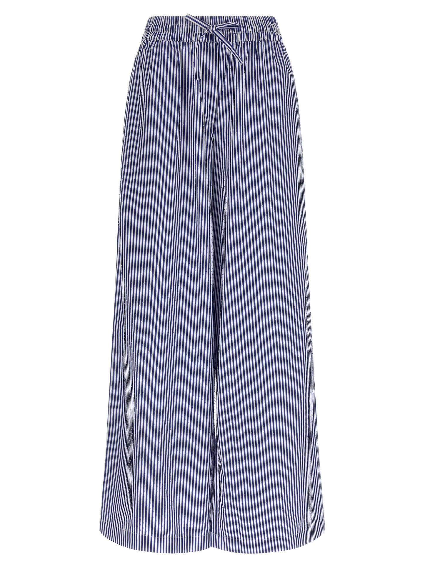 P.A.R.O.S.H. Blue Cotton Casual Pants