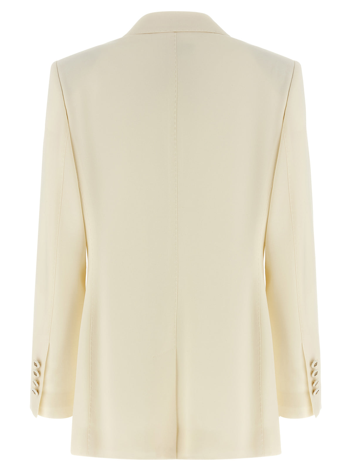 Dolce & Gabbana Turlington White Virgin Wool Blazer