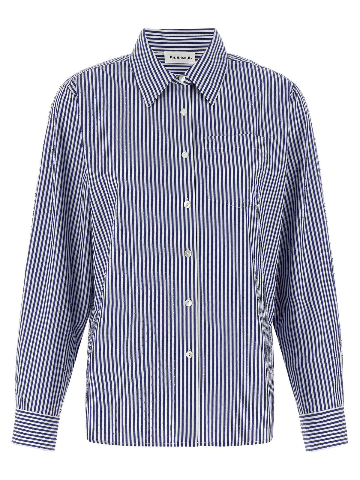 Chemisier P.A.R.O.S.H. en coton bleu