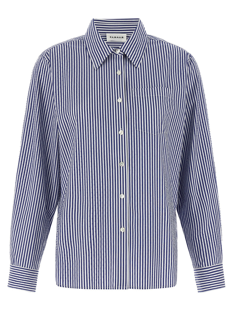 Chemisier P.A.R.O.S.H. en coton bleu