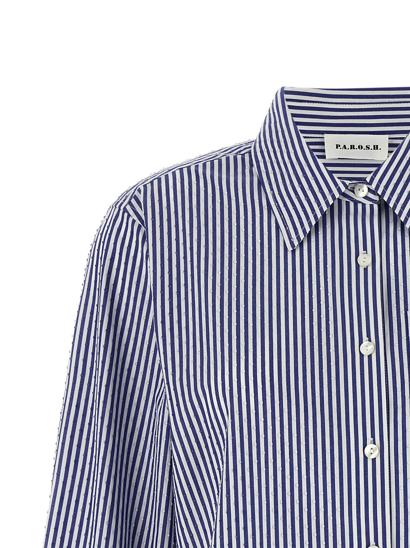 Chemisier P.A.R.O.S.H. en coton bleu