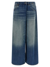 R13 Nico Wrap Blue Cotton Jeans for Women