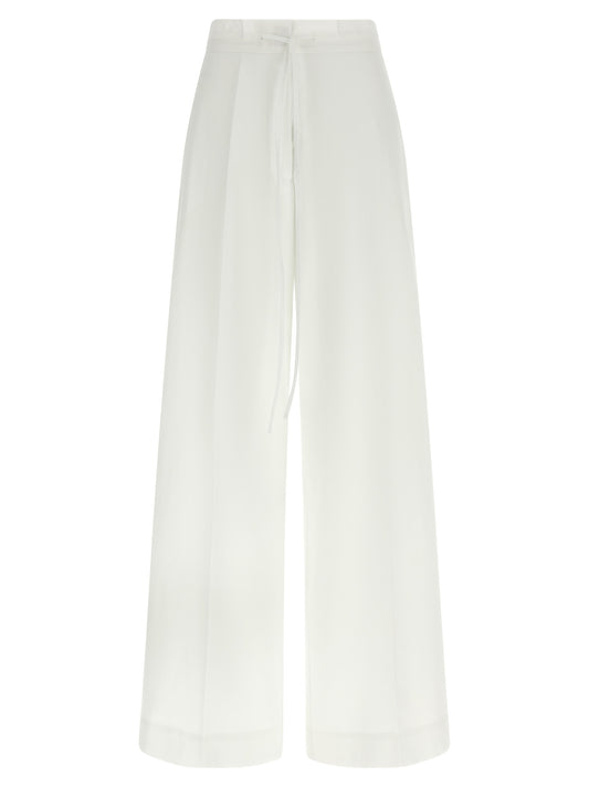 P.A.R.O.S.H. Pantalon décontracté en coton blanc