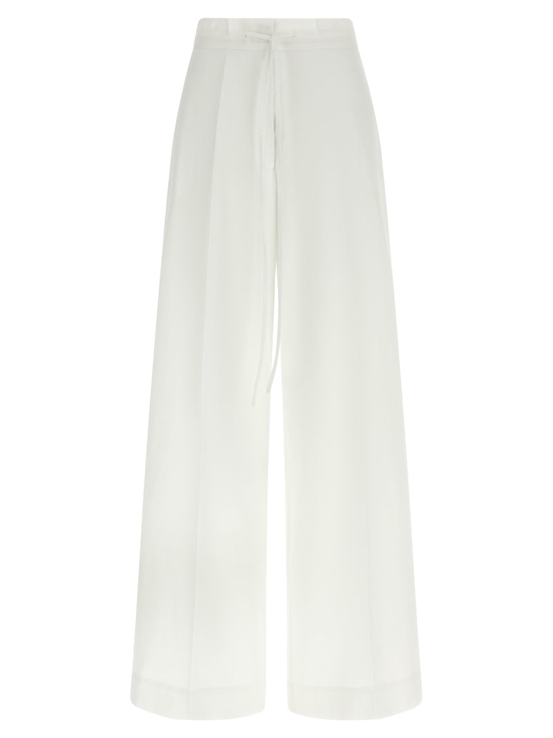 P.A.R.O.S.H. Pantalon décontracté en coton blanc