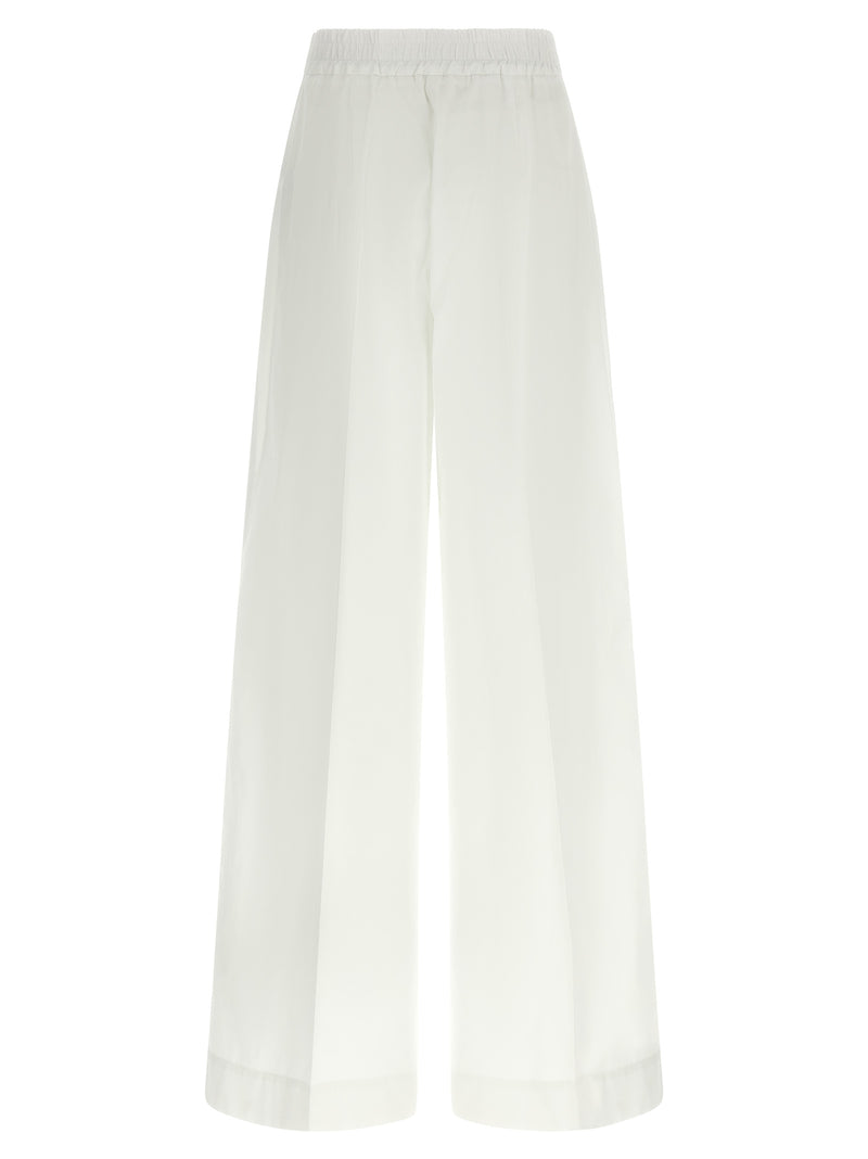 P.A.R.O.S.H. Pantalon décontracté en coton blanc