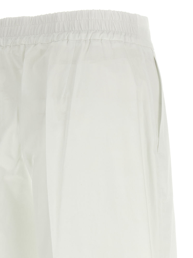 P.A.R.O.S.H. Pantalon décontracté en coton blanc