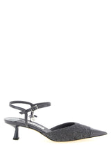 Escarpins gris à talon moyen en Tencel Jimmy Choo