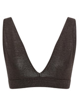 P.A.R.O.S.H. Brown Viscose Bra - Chic Comfort for Every Occasion