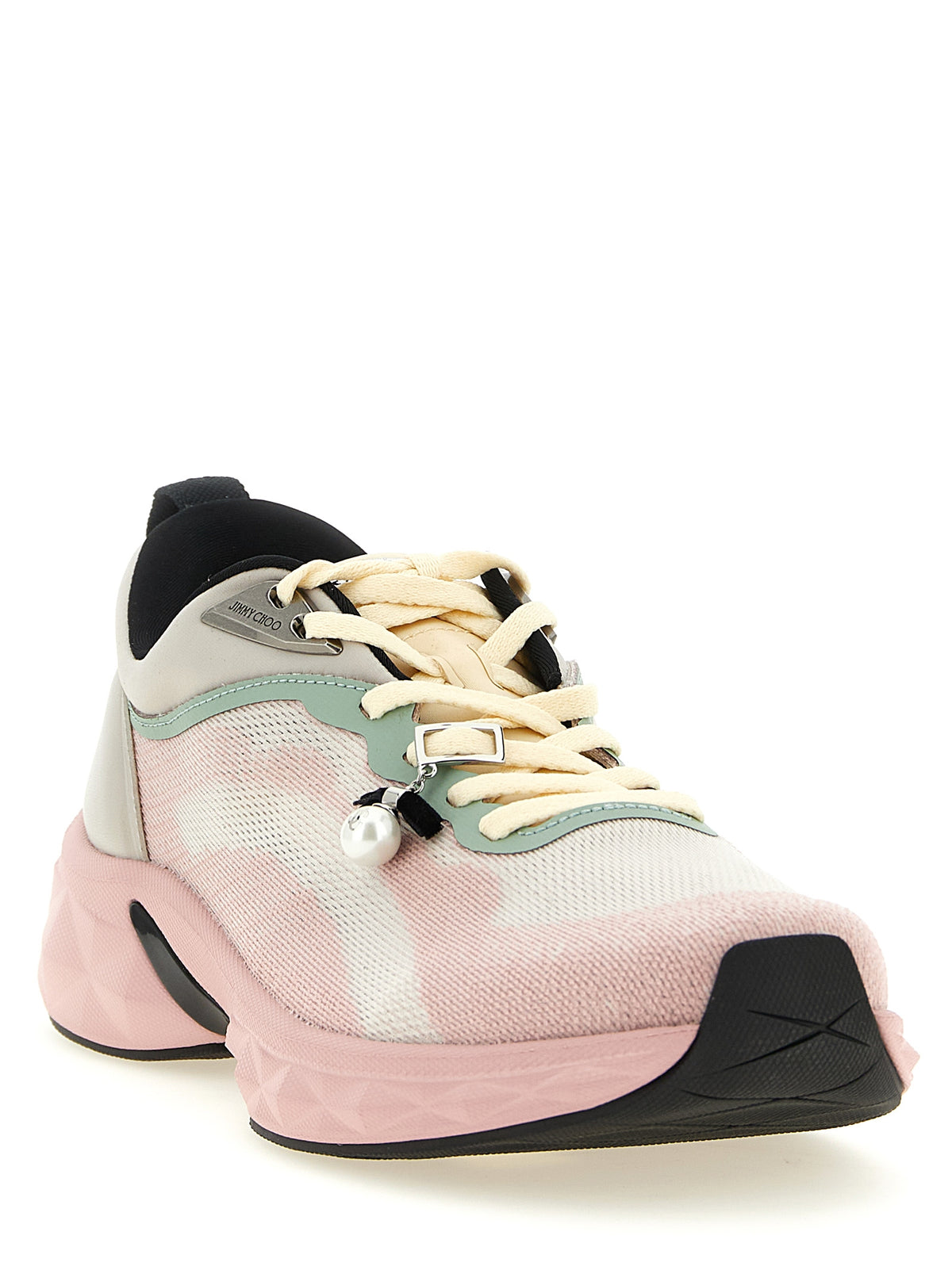 Baskets athlétiques Jimmy Choo en Tencel multicolore