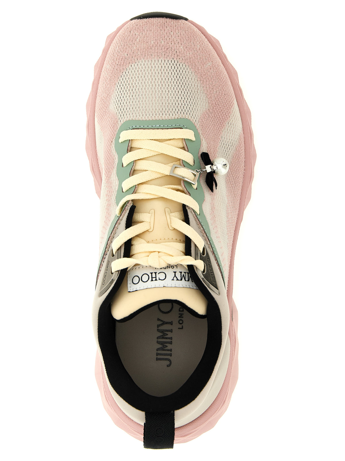 Baskets athlétiques Jimmy Choo en Tencel multicolore