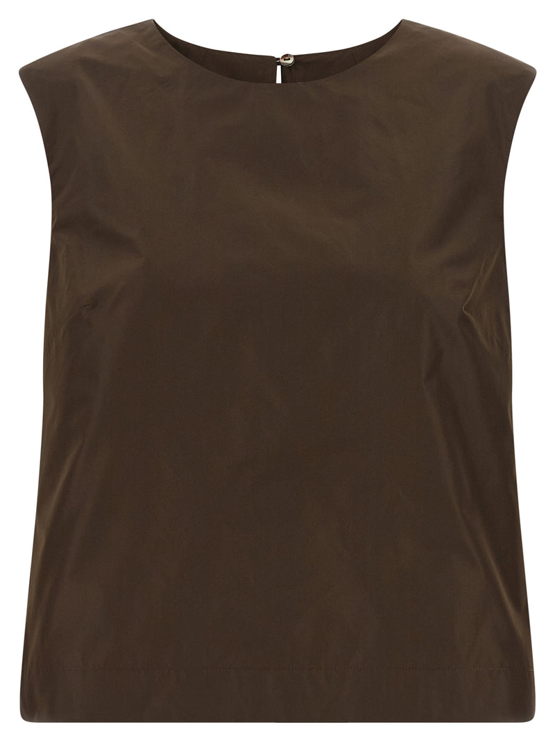 P.A.R.O.S.H. Pimpy26 Brown Taffeta Shirt for Women