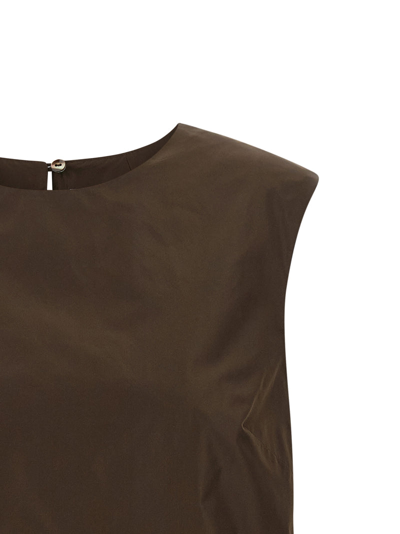 P.A.R.O.S.H. Pimpy26 Brown Taffeta Shirt for Women