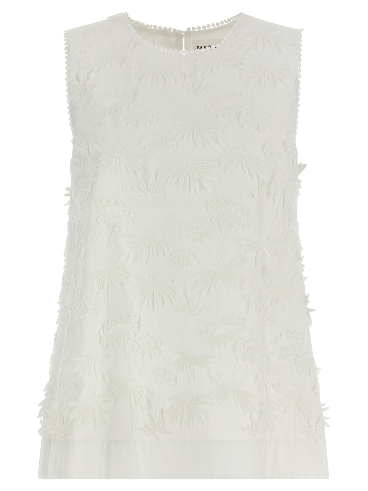 Chemisier en coton blanc P.A.R.O.S.H.