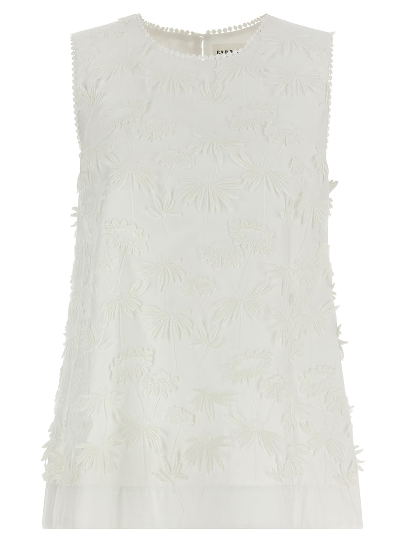 Chemisier en coton blanc P.A.R.O.S.H.