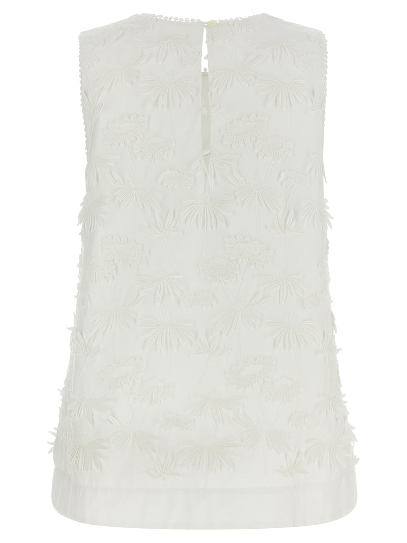 Chemisier en coton blanc P.A.R.O.S.H.