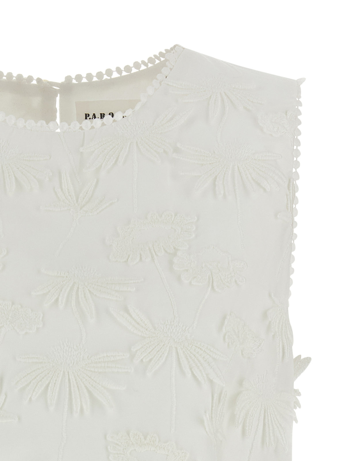 Chemisier en coton blanc P.A.R.O.S.H.