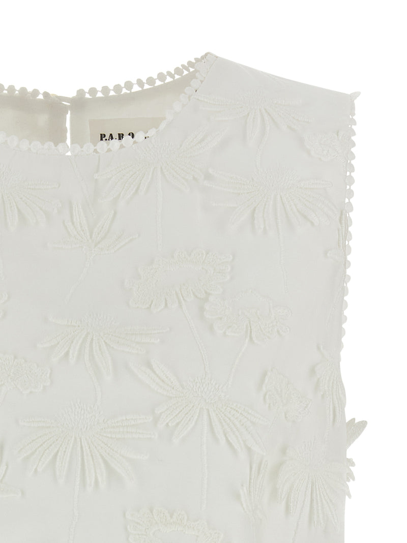 Chemisier en coton blanc P.A.R.O.S.H.