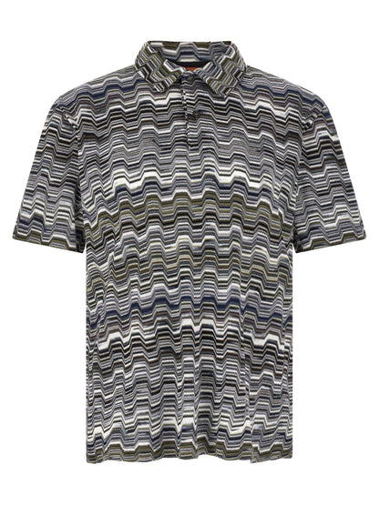 Missoni Bicolor Cotton Polo Shirt