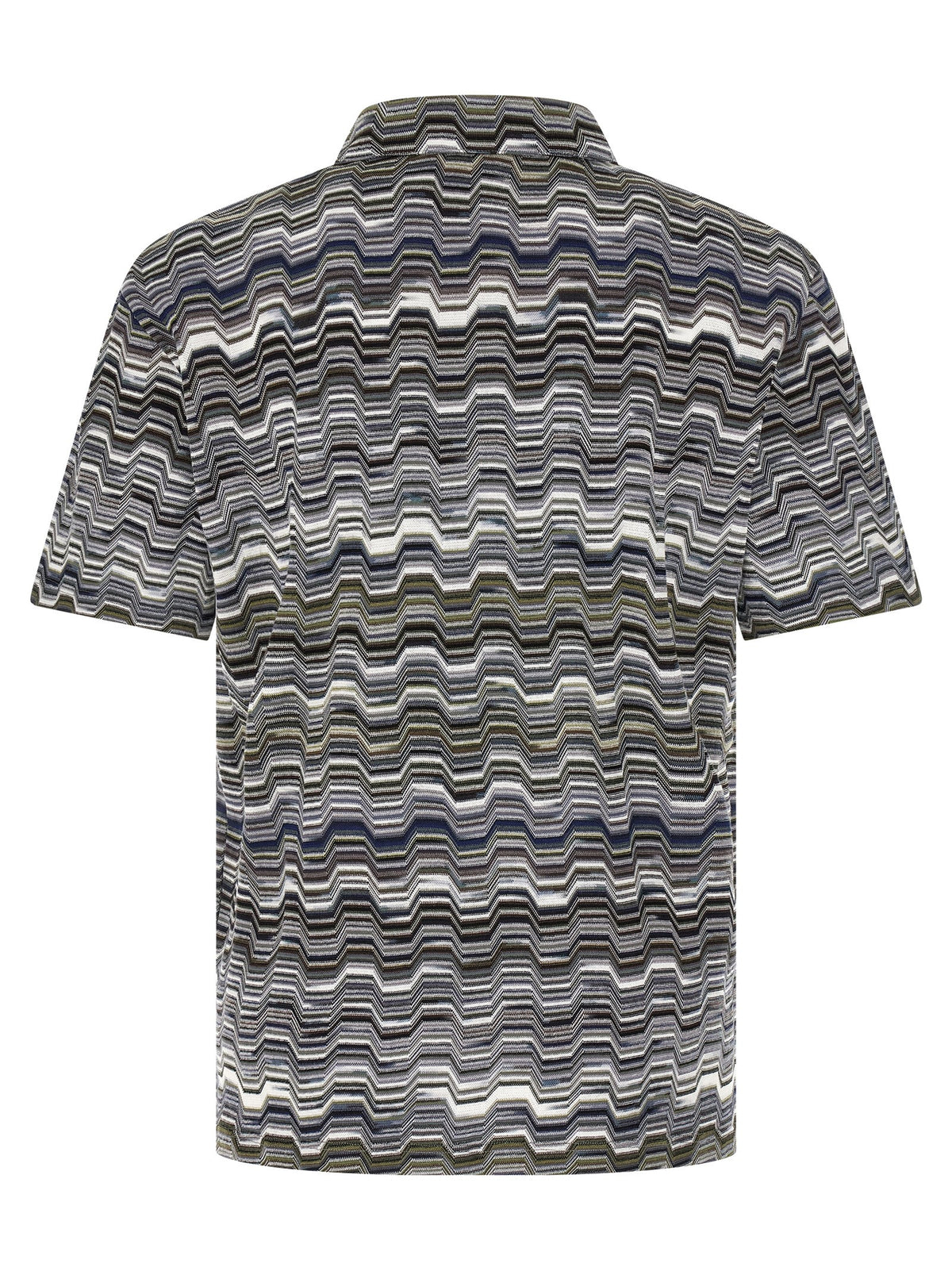 Polo bicolore en coton Missoni