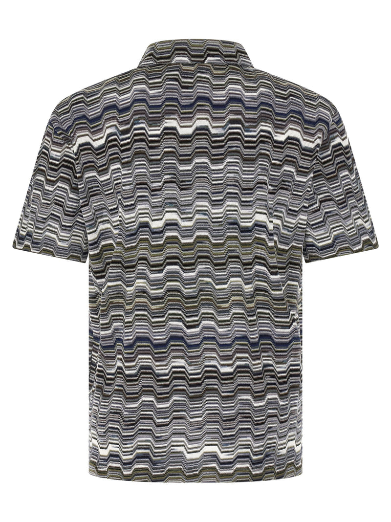 Missoni Bicolor Cotton Polo Shirt