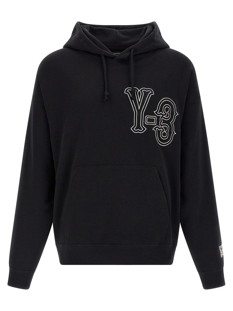 Y-3 El5 Gfx Black Cotton Hoodie for Men