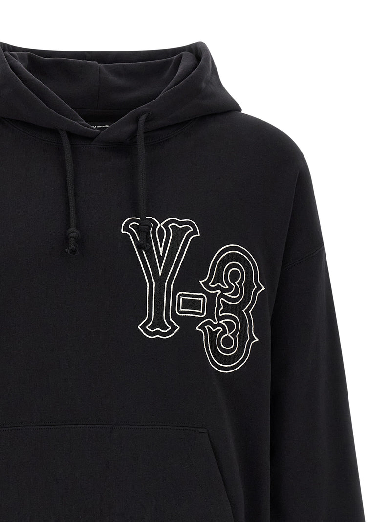 Y-3 El5 Gfx Black Cotton Hoodie for Men