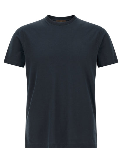 ZANONE Blue Cotton T-Shirt