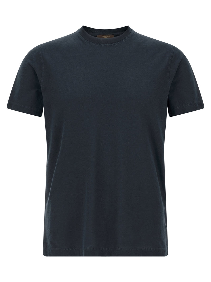 ZANONE Blue Cotton T-Shirt