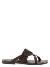 Mules Brunello Cucinelli en veau marron