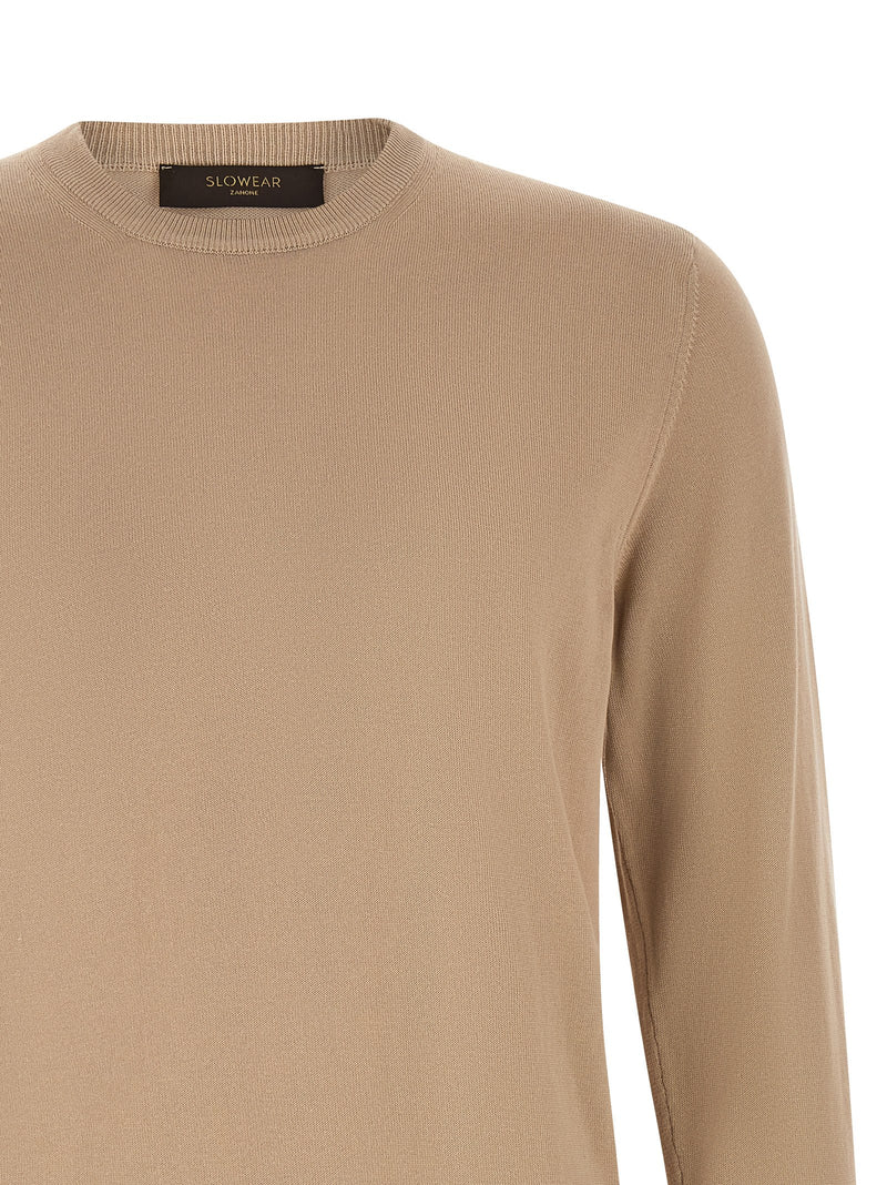 ZANONE Beige Cotton Cardigan for Men