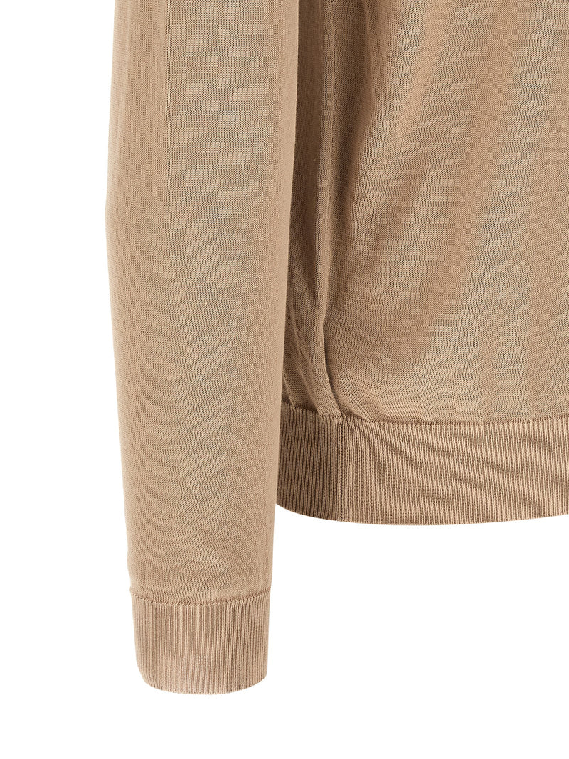 ZANONE Beige Cotton Cardigan for Men