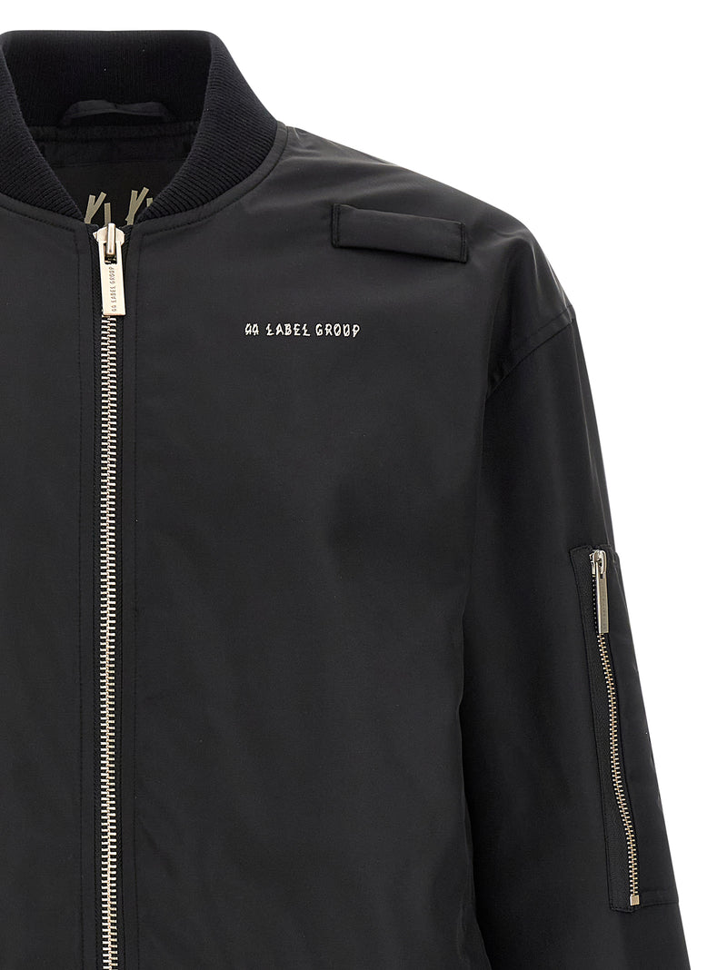 44 Label Group Black Polyamide Bomber