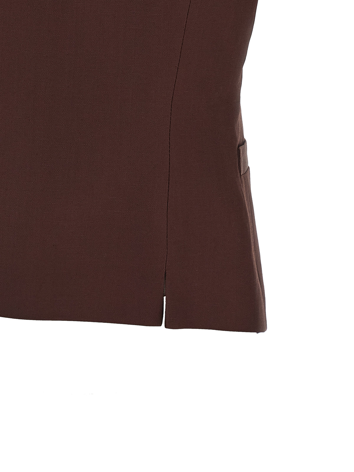 Veste sans manches en viscose marron Alberto Biani