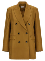 Alberto Biani Brown Viscose Blazer